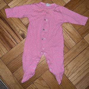 Kissy Kissy pink & white Onesie